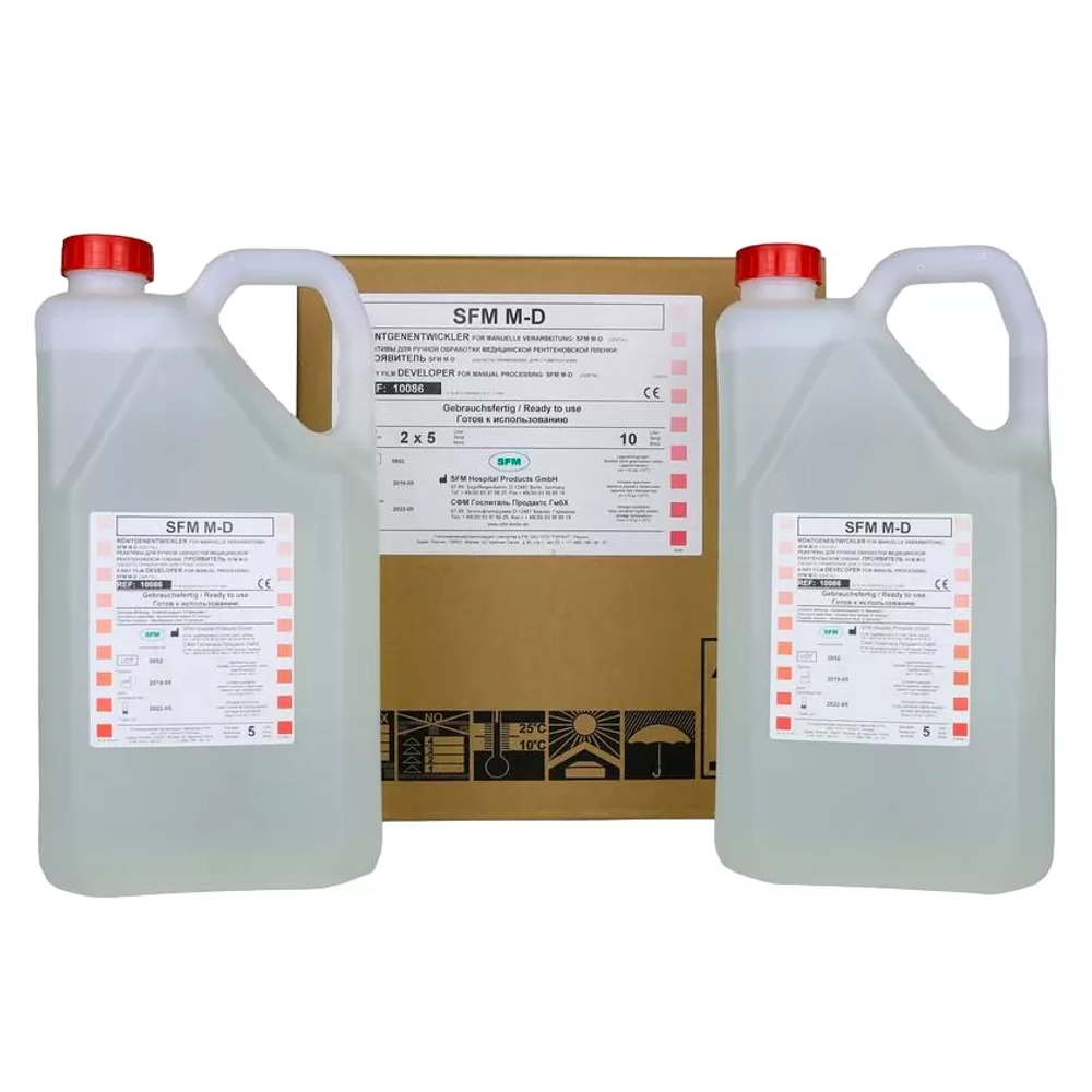 Проявитель 2 х 5 л - SFM M-D для стоматологии готовый для ручной обработки