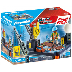 Playmobil - Starter Pack Строительная площадка с тросовой лебедкой 70816