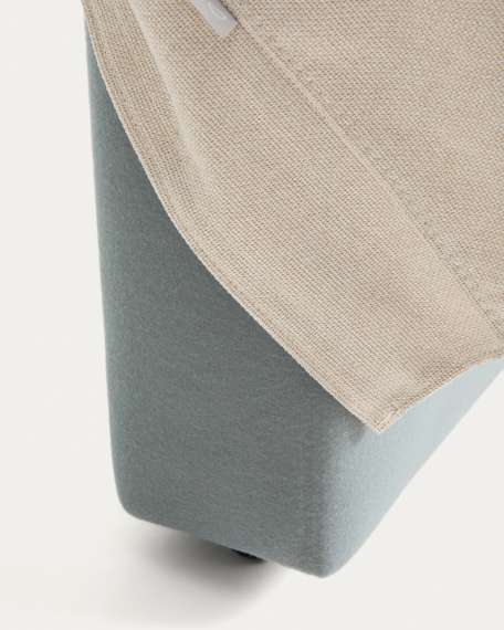 Изголовье Blok цвета экрю со съемным чехлом для кровати шириной до 90 см