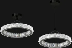 1001-500P BK+CR (1) Люстра RL