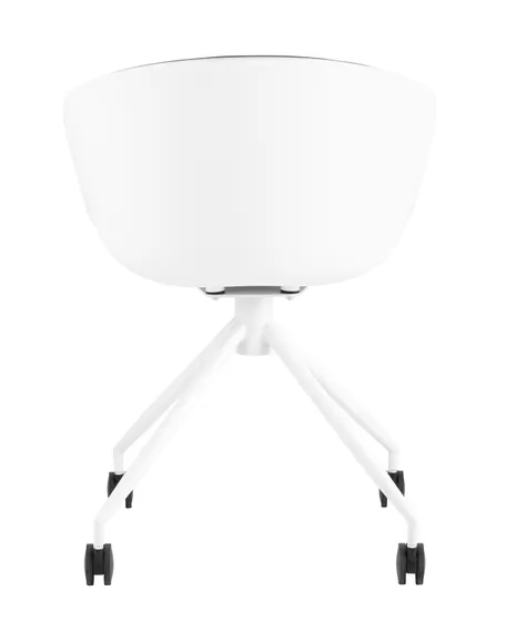 Офисный стул Hey, белый, серая рогожка