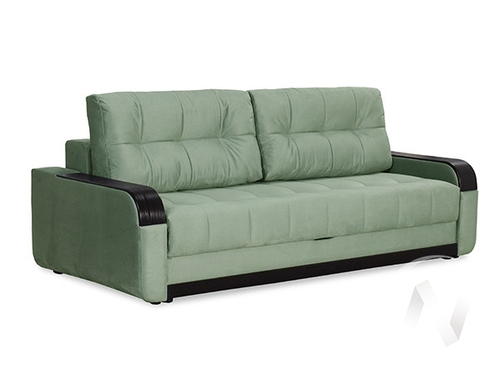 Диван прямой Татьяна 5 (БД) Optima/Bismark 11 (велюр мятный)