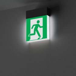 Световой указатель EMG-MARK-S-3H-BK (Arlight, IP40 Металл, 5 лет) 059801