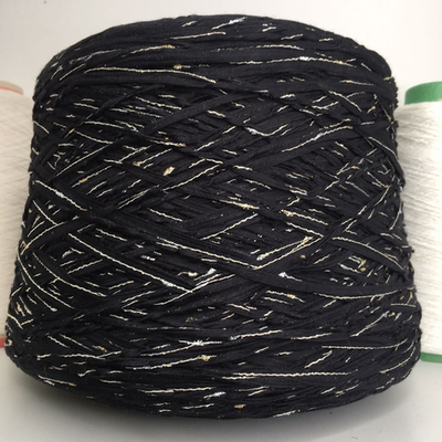 FREESTYLE - New Mill; 59% хлопок, 38% п/а, 3% люрекс; 170м/100гр; col. 69074, цвет: чёрный с золотым люрексом