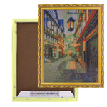 Алмазная мозаика Alingar, на подрамнике, с полным заполнением, (глянц) дизайн рамка, 30х40 см, 20 цветов, "Тизая улочка"