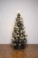 Оптоволоконная елка с LED лампочками Сказочная 120 см., леска+пвх, контроллер (Т2121-120)