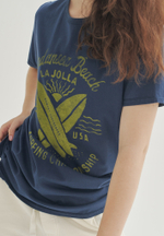Футболка Bowery NYC "Windancer Beach" Vintage Mood Indigo