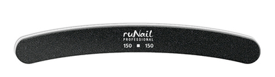 Пилка для искусств. ногтей RuNail Арт.0227 (180/180) бумеранг черная