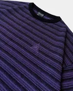 Футболка Issaya вязаная Rhythm черно-фиолетовая