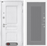 Дверь входная Лабиринт VERSAL 30 Серый софт рельеф металлическая