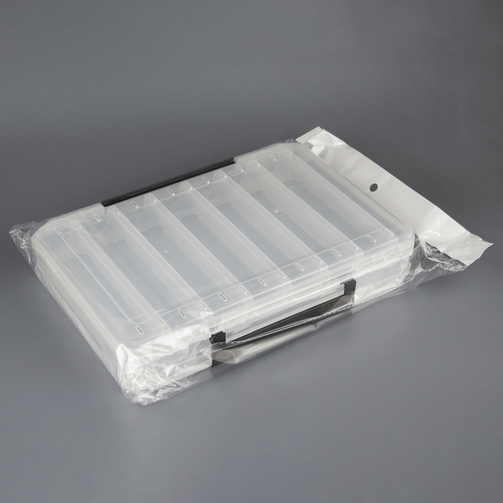 Коробка для воблеров двусторонняя 7+7 отделений (270*190*50мм)