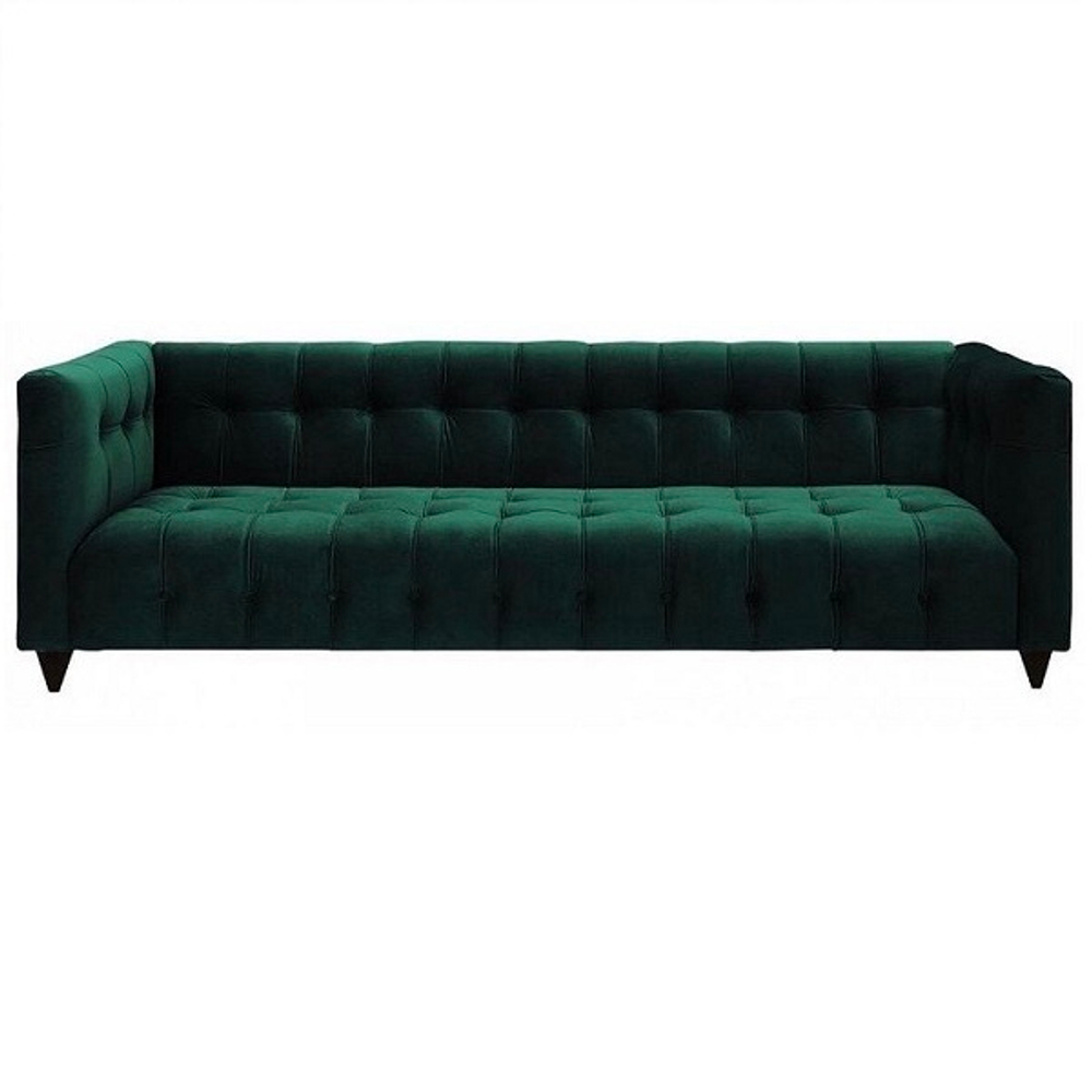 Диван зелёный 218 см