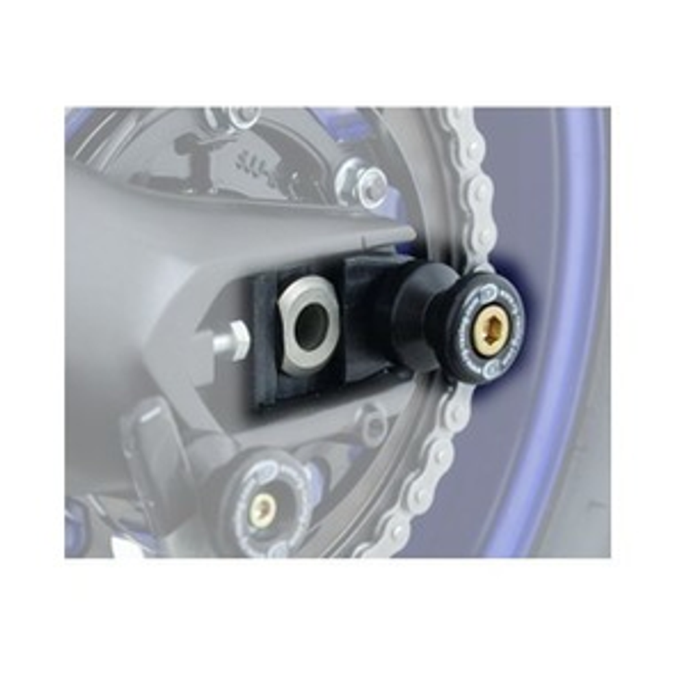 Sliders, Rear wheel axle, Swingarm guard