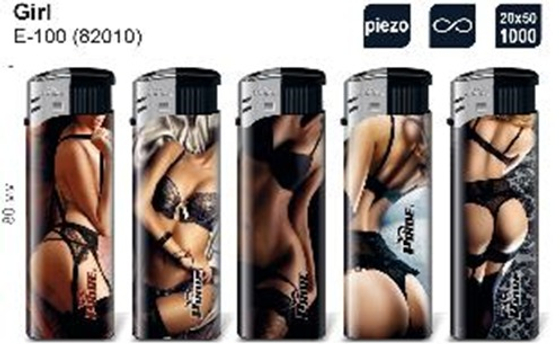 Зажигалка "Pride" Е-100 Girl 25шт * 20бл (82010В)