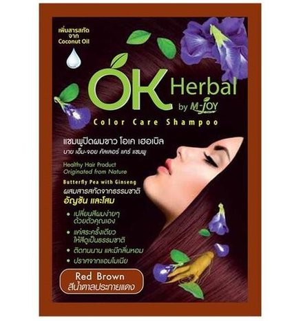Безсульфатный Оттеночный шампунь для волос Тёмно-Коричневый m-JOY 30мл X 12 шт
