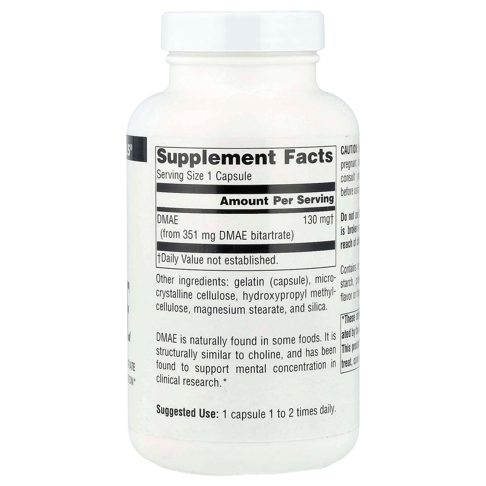 Source Naturals, ДМАЭ, 351 мг, 200 капсул