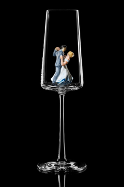 Свадебный бокал для шампанского Флюте. «Свадебный танец».