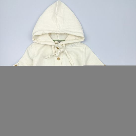 Комплект муслиновый с брючками, Хаки/Молочный