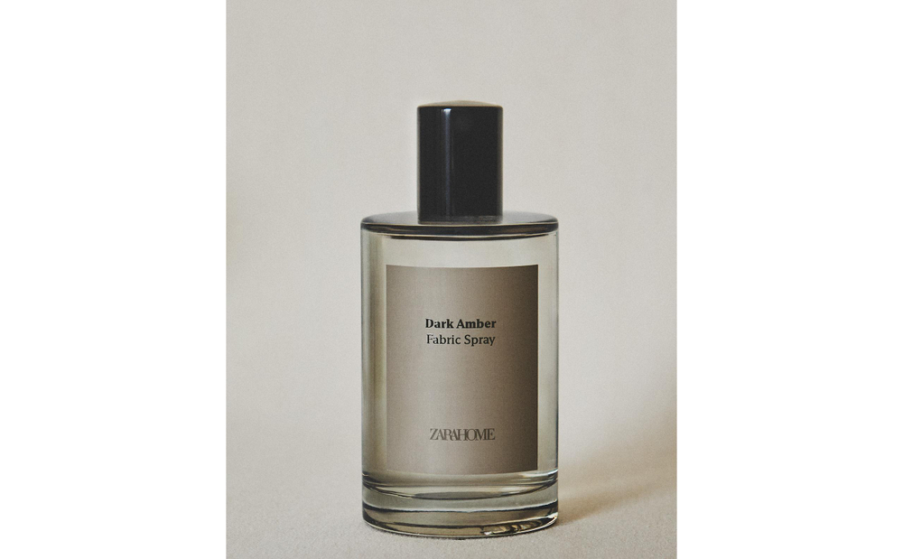 Zara Home Ароматический спрей для тканей и одежды Dark Amber 100 мл, освежитель, аромат восточный древесный