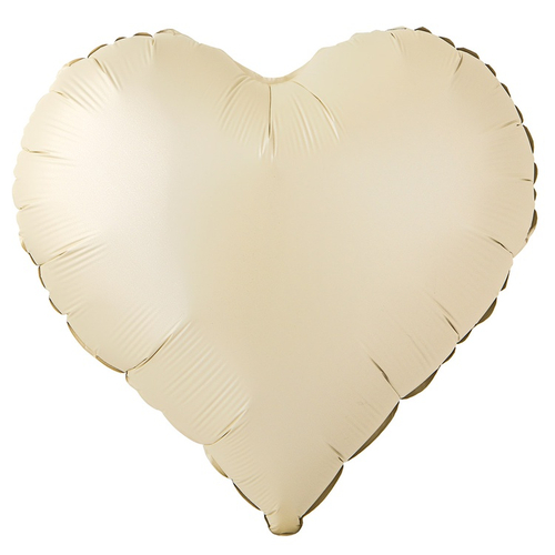 Сердце 18" крем сатин Gr