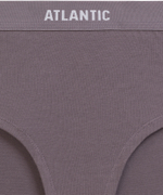 Трусы женские макси спорт Atlantic, набор из 3 шт., хлопок, бежевые + каменно-серые + мятные, 3CLP-009