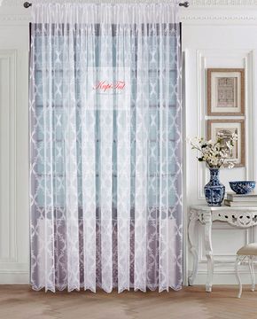 Тюль с вышивкой Милана (молочный)