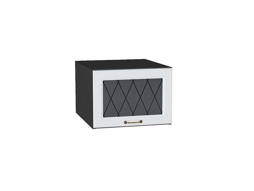 Шкаф верхний горизонтальный остекленный глубокий Ницца