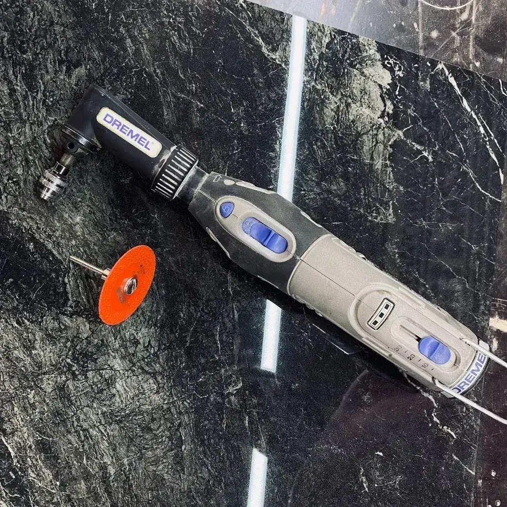 Диск алмазный " Красный ДРАКОН " 3 штс оправкой для гравера по керамограниту/стеклу 50 мм/80-100Grit