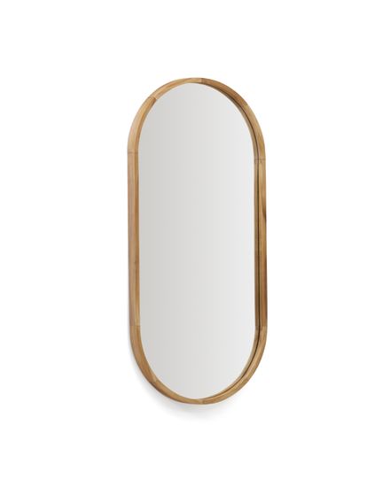 Magda Зеркало из массива тикового дерева с натуральной отделкой Ø 45 x 95 см