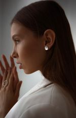 Пусеты с перламутром