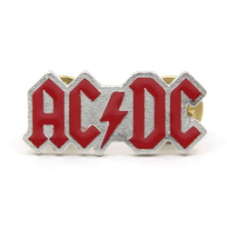 Значок AC/DC надпись, эмаль