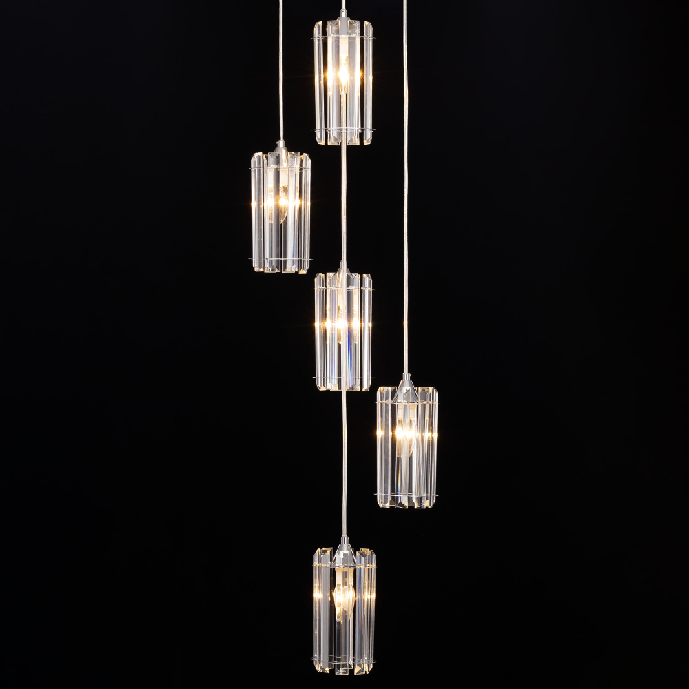 Citilux Джейн CL306051 Хрустальный подвесной светильник Хром