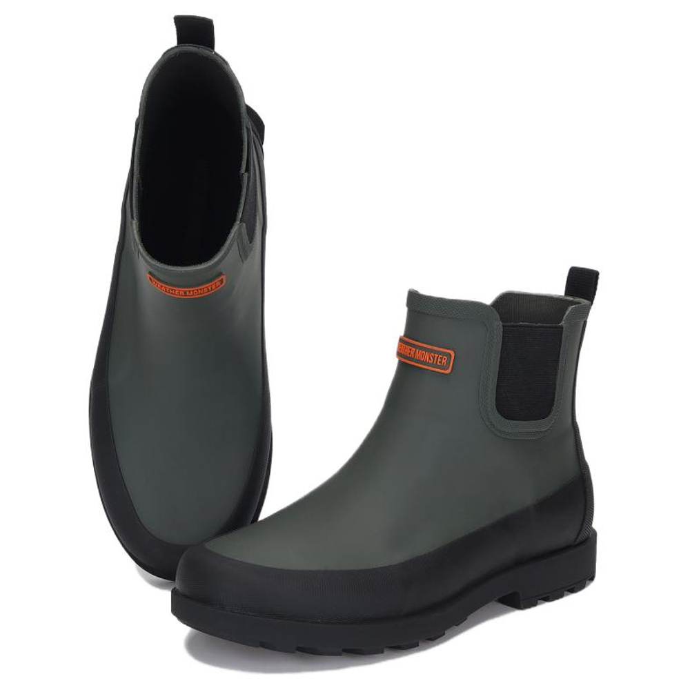 KOLON SPORT Waterproof And Wear resistant Rain Boots Men"s Army Green