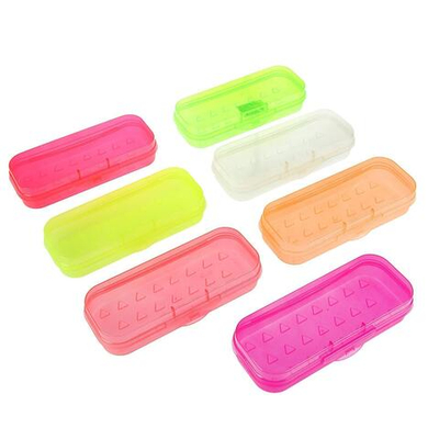 Пенал-футляр пластиковый 90х217х43 мм «Стамм» Creative, микс