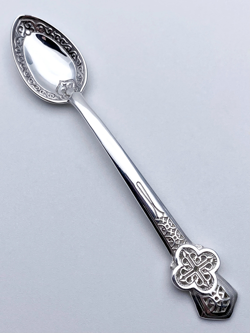 Ложка  из серебра/Чернение