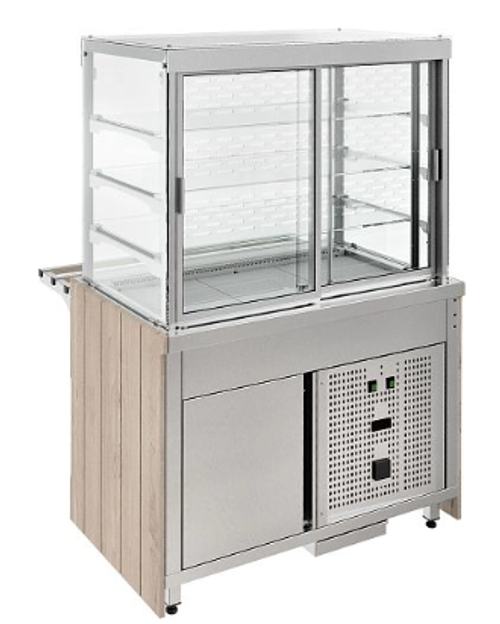 Витрина холодильная REFETTORIO Capital RC22AS, с дверками раздачи