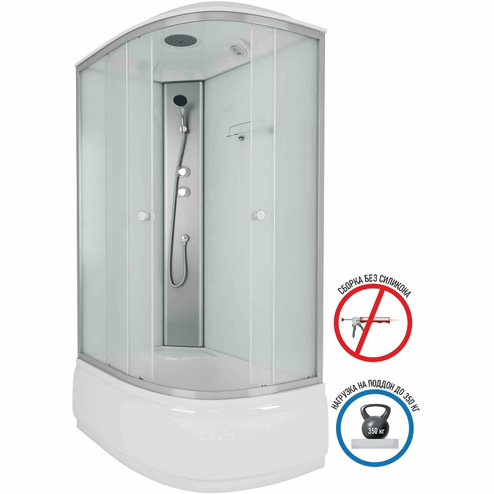 Душевая кабина Niagara Eco 120x80 L E120/80/40L/MT без гидромассажа