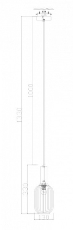 Подвесной светильник Freya Zelma FR8013PL-01AM