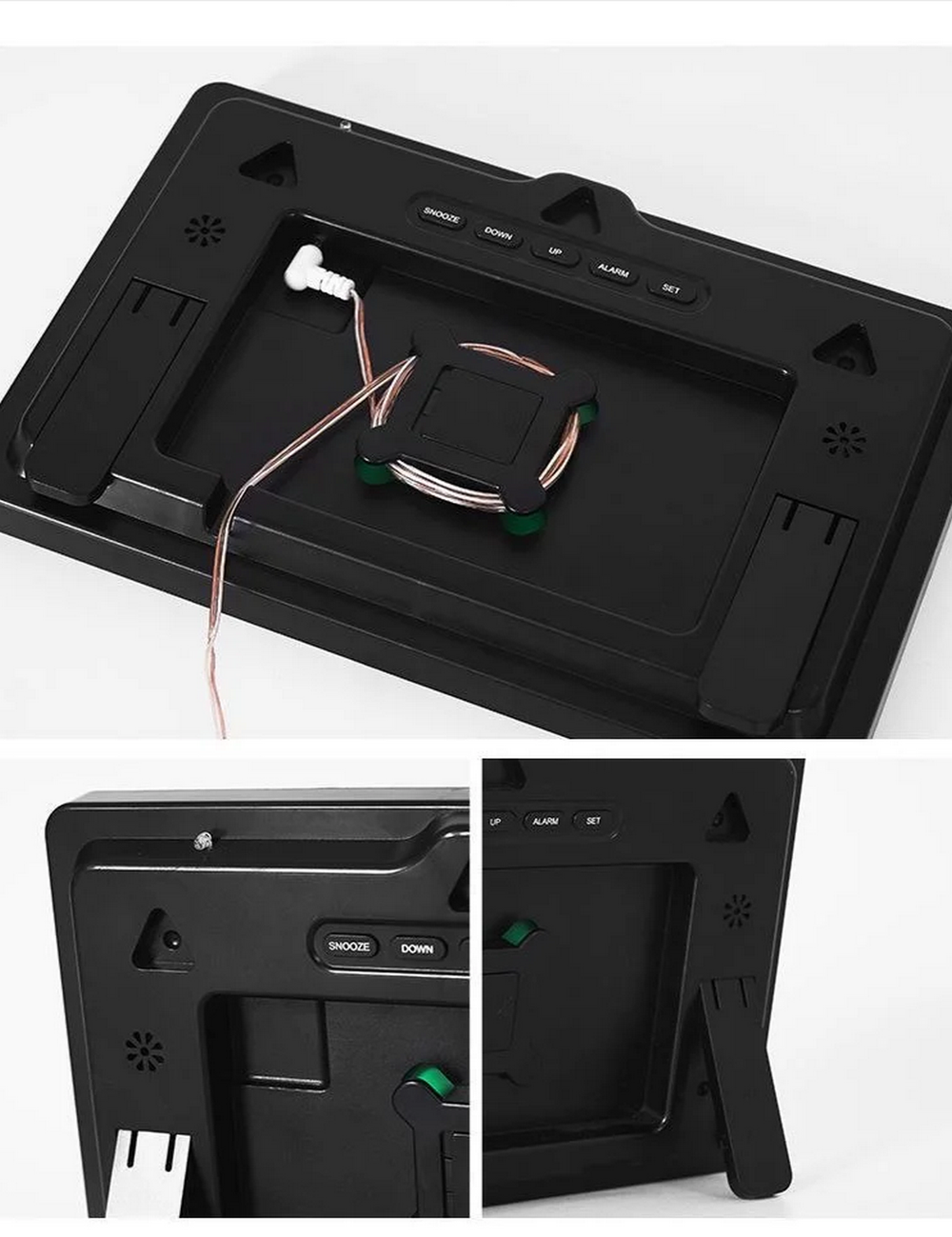 Часы настенные LED MIRROR GH0717L Blue&White