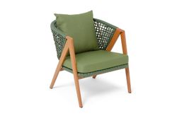 "Амстердам" кресло из искусственного ротанга, цвет зеленый