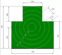 Мишень 4 грудная Армейская