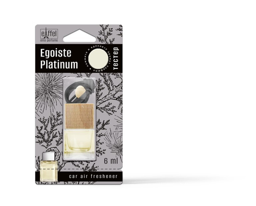 Ароматизатор подвесной  Aroma Glass  линейки  Eiffel elite perfume  Egoiste Platinum 6 мл (FOUETTE)