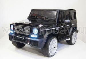 Детский электромобиль River Toys Mercedes-Benz-G65-AMG черный