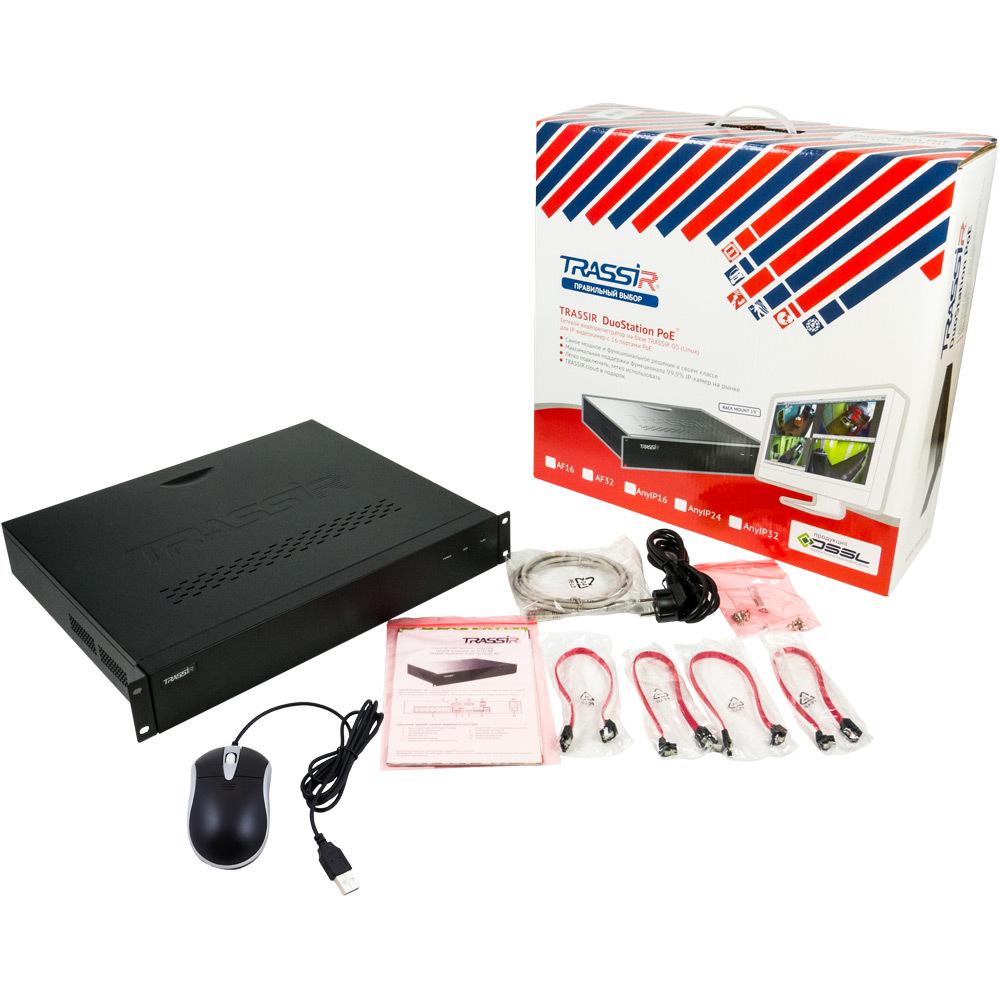 TRASSIR DuoStation AnyIP 24-16P Видеорегистратор