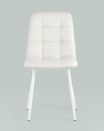 Стул Oliver экокожа белый белые ножки 2 шт