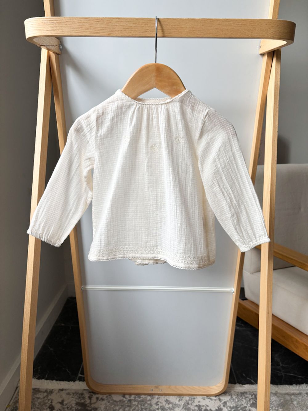 Хлопковая блузка Zara, 74