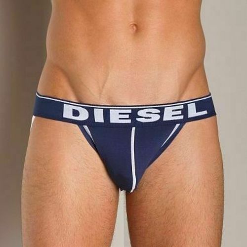 Мужские трусы джоки темно-синие Diesel Fresh and Bright Divine Jockstrap Navy