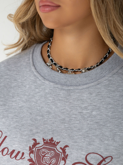 Свитшот оверсайз с принтом old money