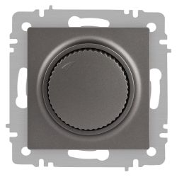 Светорегулятор Intro Accent 6-401-09 поворотный, 600Вт 230В, IP20, СУ, титан | Intro