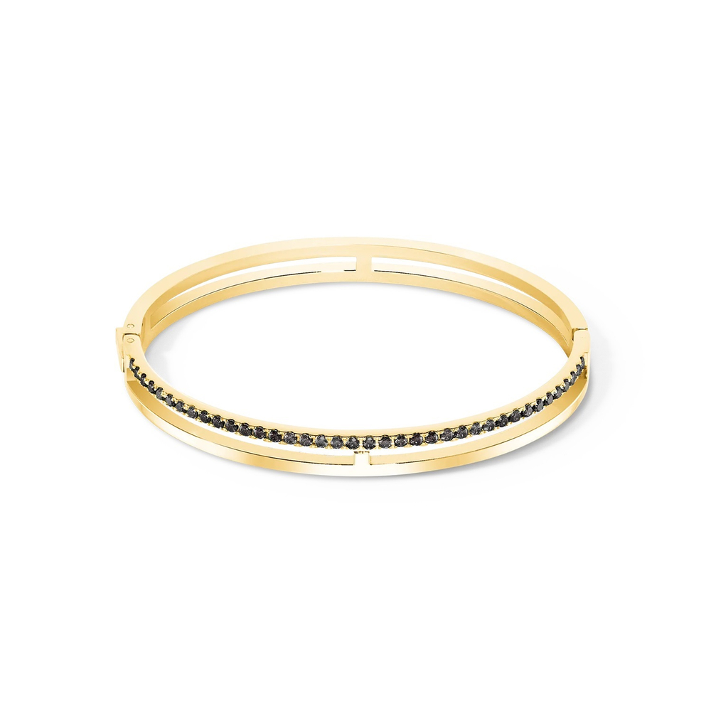 Браслет Coeur de Lion Black-Gold 0136/32-1316 19